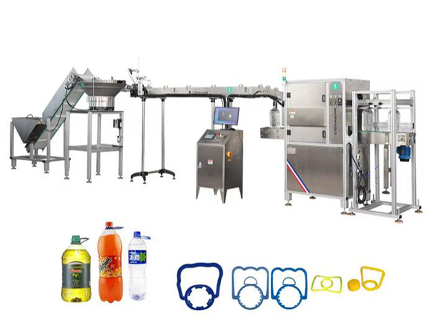 全自动提环机压环机 直线式食用油矿泉水瓶瓶颈把手拉环组装压入设备