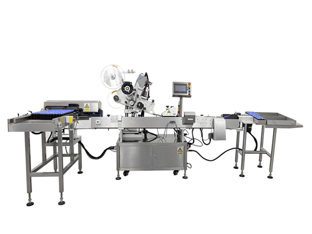 高速贴标机立转卧相机视觉检测带全自动入托机构