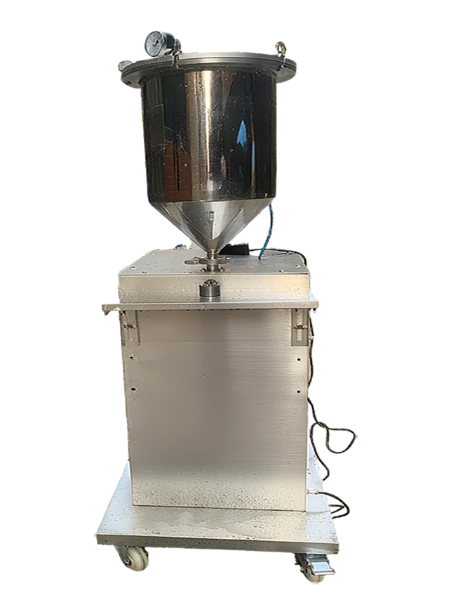 高粘度针筒灌装机半自动立式带加压灌装设备