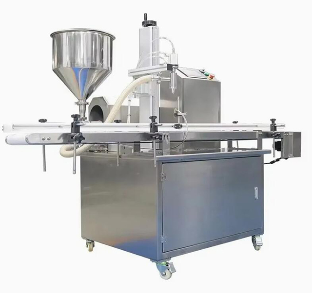 直线式单头伺服灌装机膏霜乳液转子泵计量充填设备1ml-5000ml