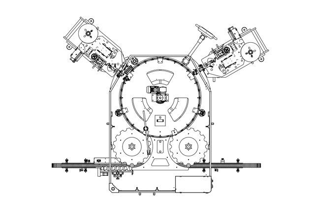圆瓶正背两标单张标贴标机全自动全伺服不干胶高速30000瓶每小时贴标设备可连接整线(图3)