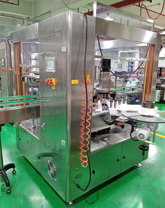 圆瓶正背两标单张标贴标机全自动全伺服不干胶高速30000瓶每小时贴标设备可连接整线(图2)